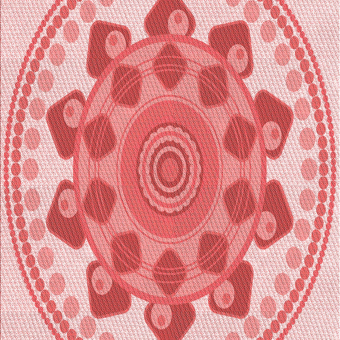 Machine Washable Transitional Deep Rose Pink Rug, wshpat1925rd