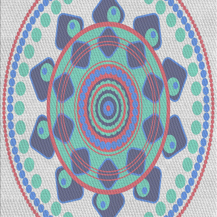 Machine Washable Transitional Slate Blue Grey Blue Rug, wshpat1925