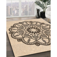 Patterned Sienna Brown Rug, pat1926org