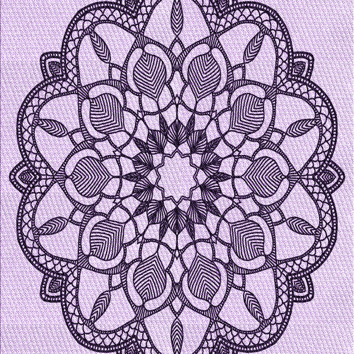 Patterned Orchid Purple Rug, pat1926pur