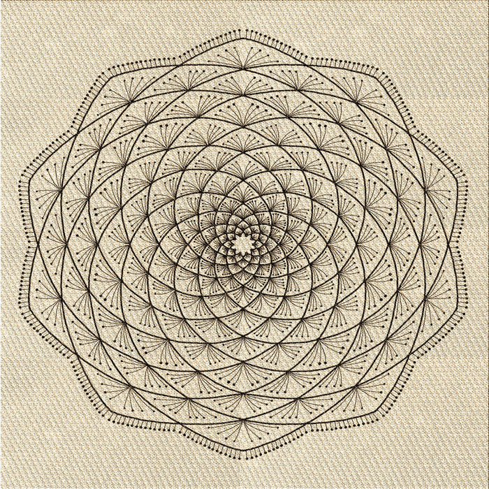 Round Machine Washable Transitional Dark Almond Brown Rug, wshpat1927brn