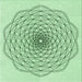 Round Patterned Mint Green Rug, pat1927grn