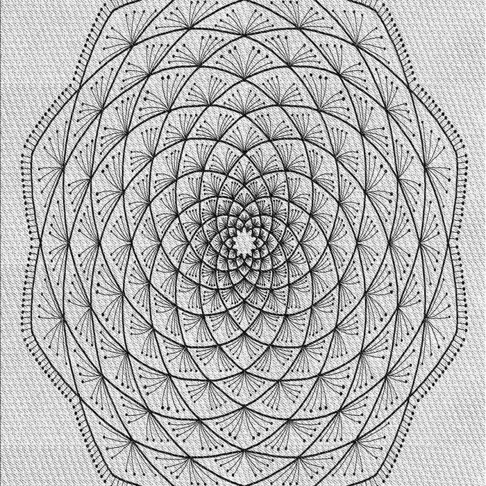 Patterned Platinum Gray Rug, pat1927gry