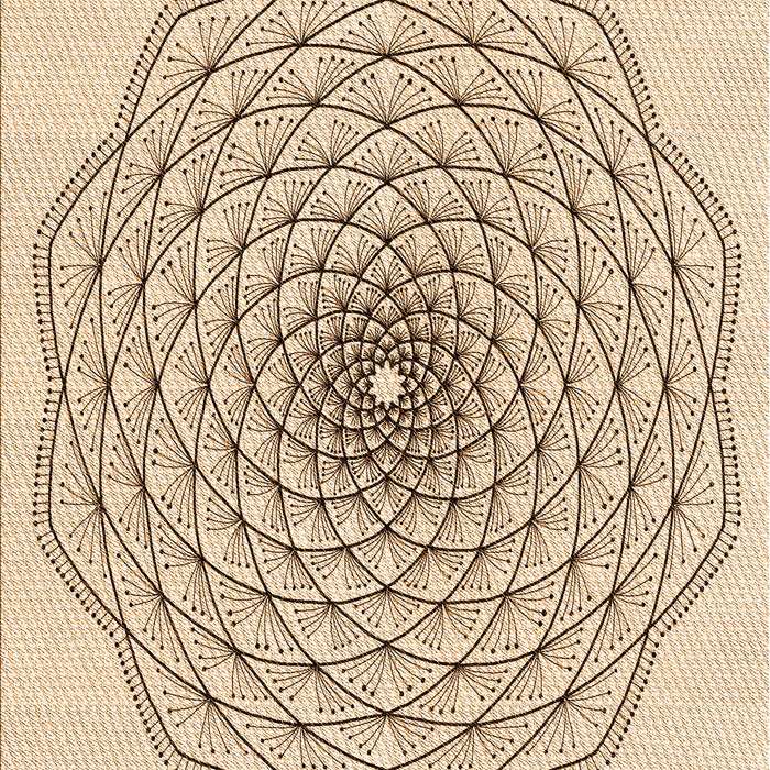 Patterned Bronze Brown Rug, pat1927org