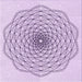 Round Patterned Lilac Purple Rug, pat1927pur