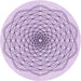 Square Patterned Lilac Purple Rug, pat1927pur