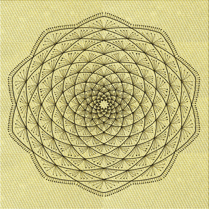 Round Machine Washable Transitional Sun Yellow Rug, wshpat1927yw