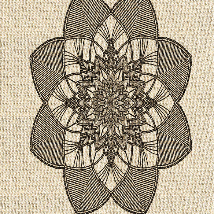 Patterned Wheat Beige Rug, pat1928brn