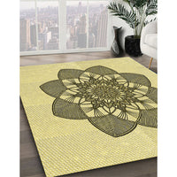 Patterned Harvest Gold Rug, pat1928yw
