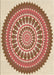 Machine Washable Transitional Red Rug, wshpat1929brn