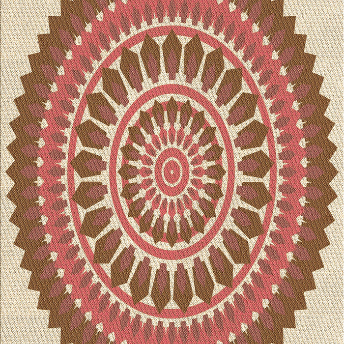 Patterned Red Rug, pat1929brn
