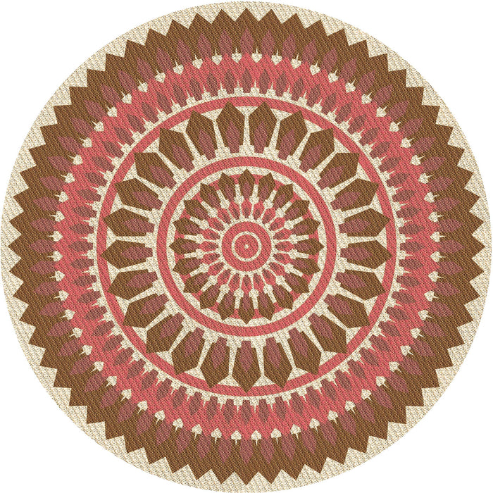 Square Machine Washable Transitional Red Rug in a Living Room, wshpat1929brn