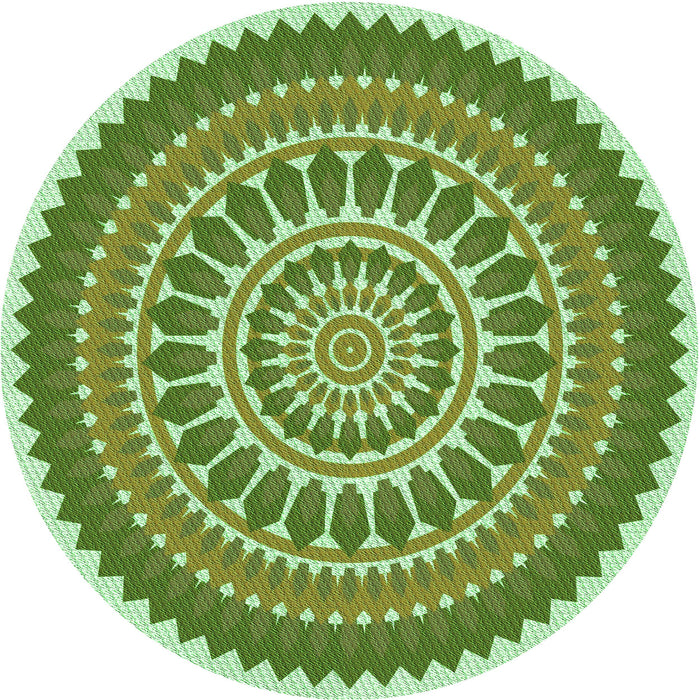 Square Patterned Light Green Rug, pat1929grn
