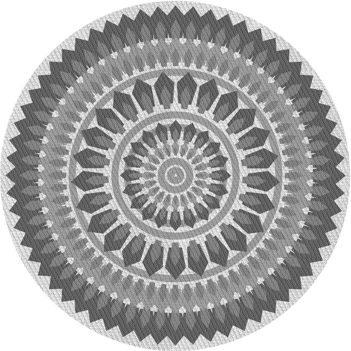 Square Patterned Gray Rug, pat1929gry