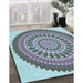 Machine Washable Transitional Blue Rug in a Family Room, wshpat1929lblu