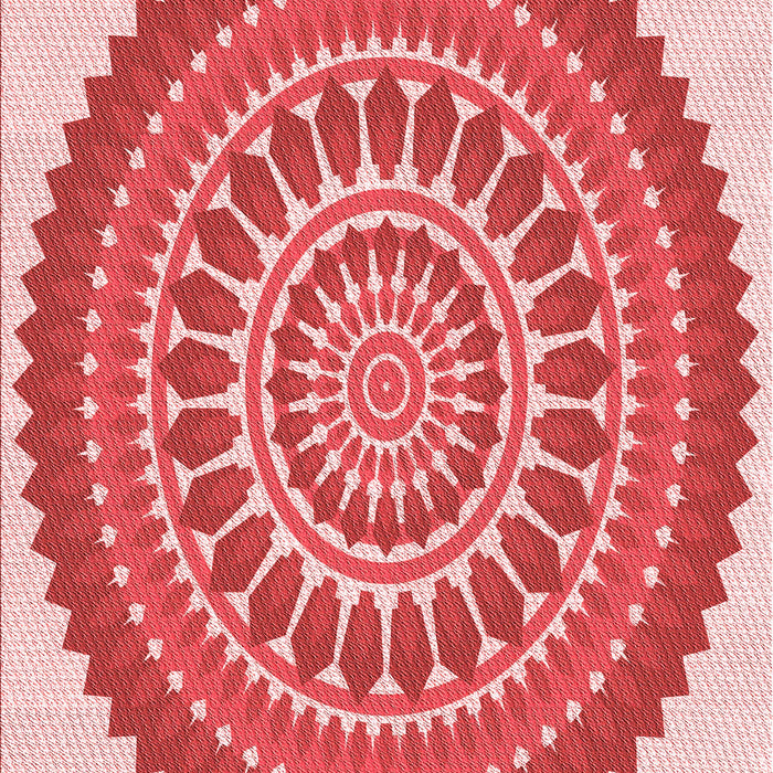 Machine Washable Transitional Pastel Pink Rug, wshpat1929rd