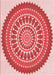 Patterned Pastel Pink Rug, pat1929rd