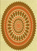 Patterned Mahogany Brown Rug, pat1929yw