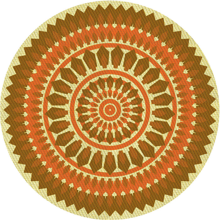 Square Patterned Mahogany Brown Rug, pat1929yw