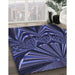 Patterned Night Blue Rug in Family Room, pat193blu