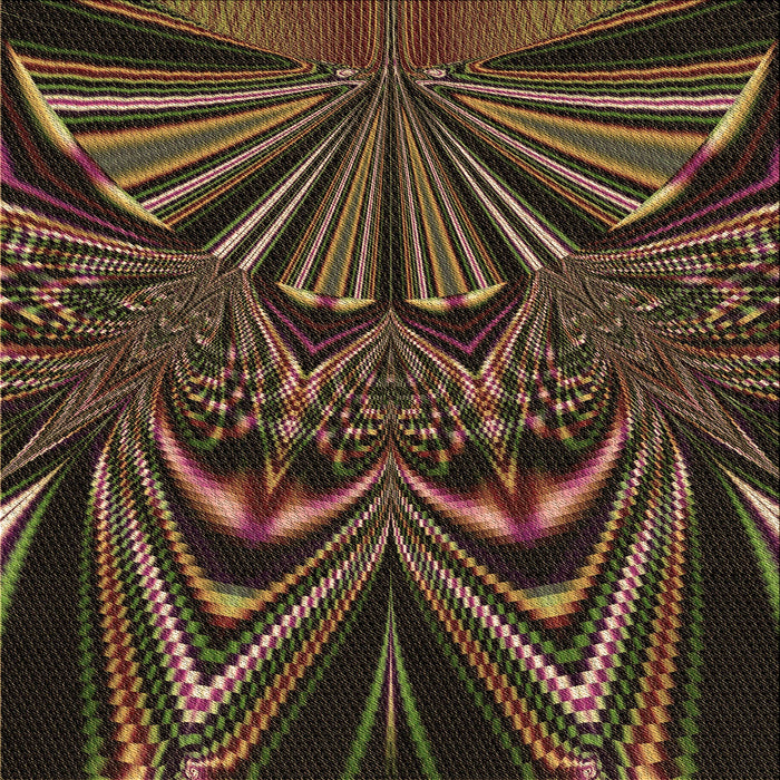 Round Patterned Black Brown Rug, pat193brn