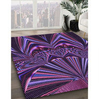 Patterned Dark Purple Rug, pat193pur