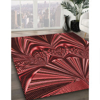 Patterned Red Rug, pat193rd