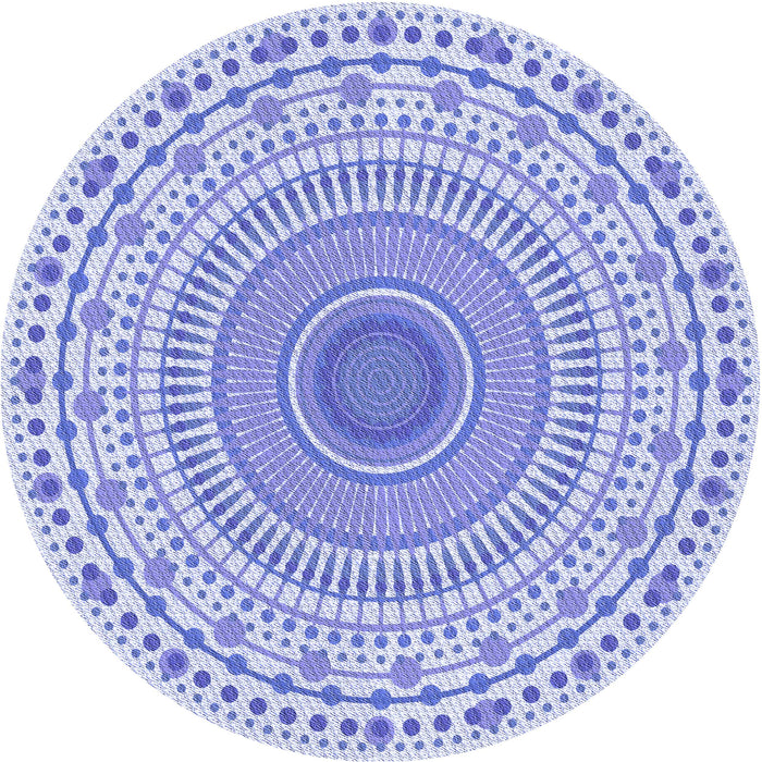 Square Patterned Blue Rug, pat1930blu