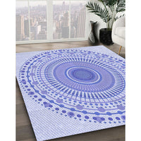 Patterned Blue Rug, pat1930blu