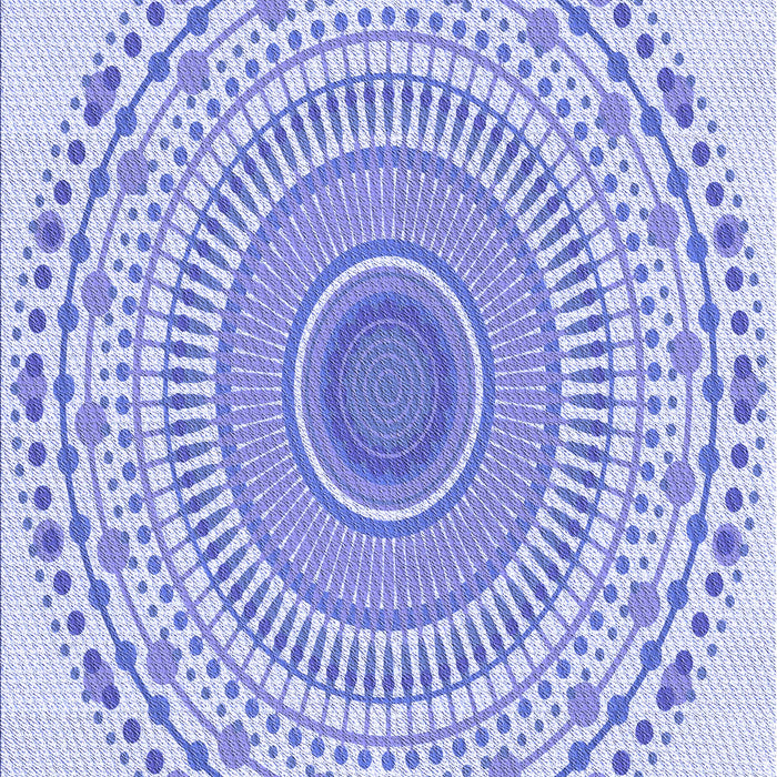 Machine Washable Transitional Blue Rug, wshpat1930blu