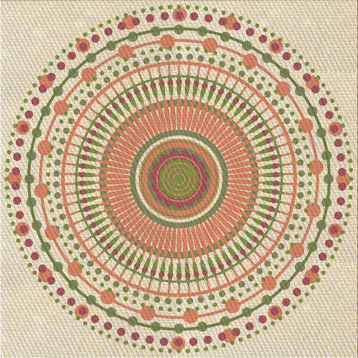 Round Machine Washable Transitional Golden Blonde Gold Rug, wshpat1930brn