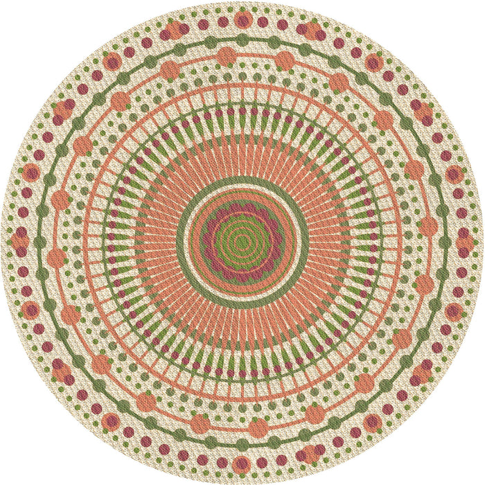 Square Patterned Golden Blonde Gold Rug, pat1930brn