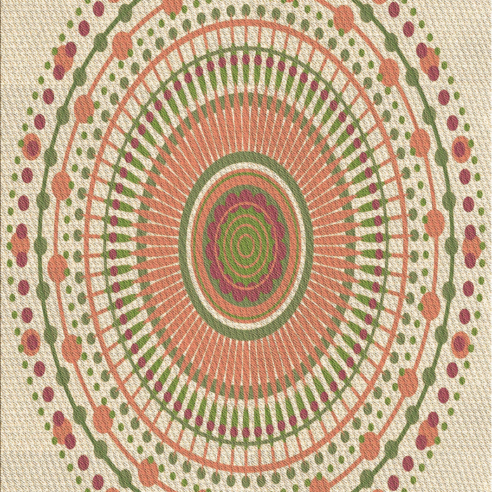 Patterned Golden Blonde Gold Rug, pat1930brn