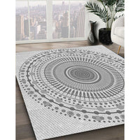 Patterned Gunmetal Gray Rug, pat1930gry