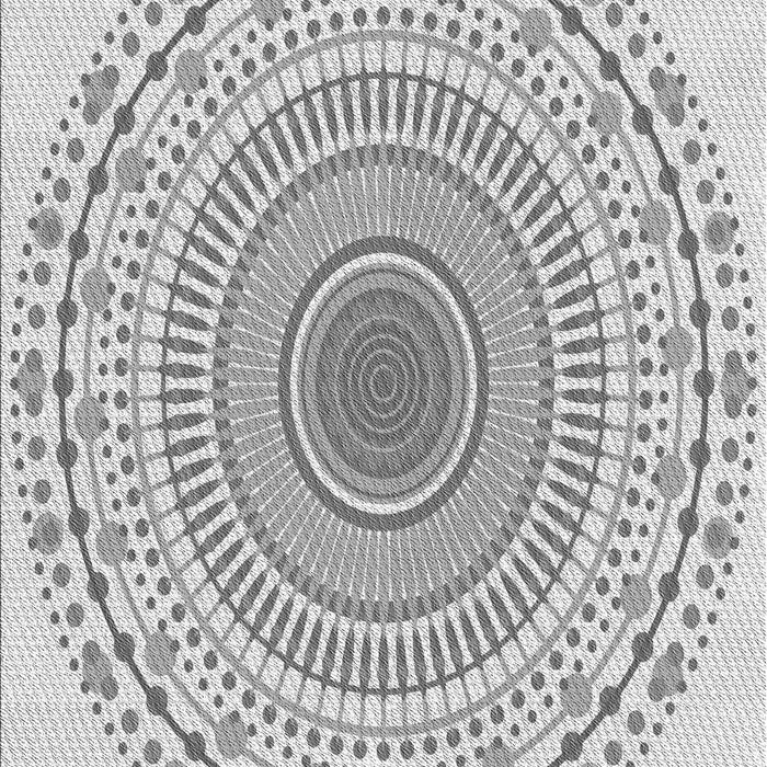 Patterned Gunmetal Gray Rug, pat1930gry