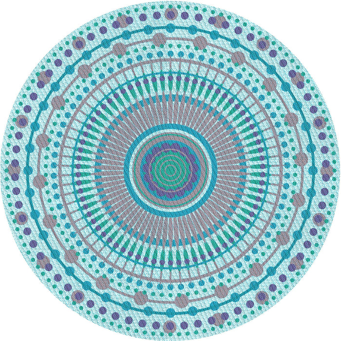 Square Machine Washable Transitional Koi Blue Rug in a Living Room, wshpat1930lblu