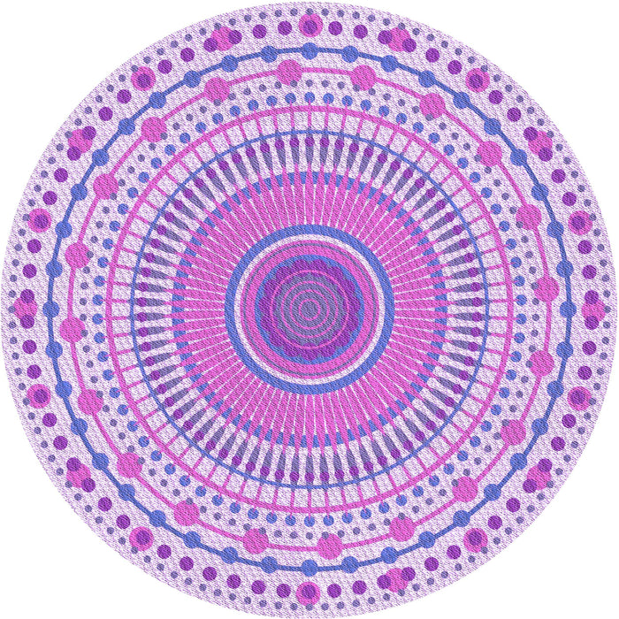 Square Patterned Blossom Pink Rug, pat1930pur