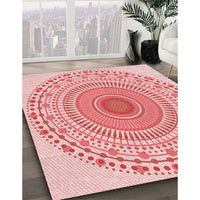 Patterned Orange Rug, pat1930rd