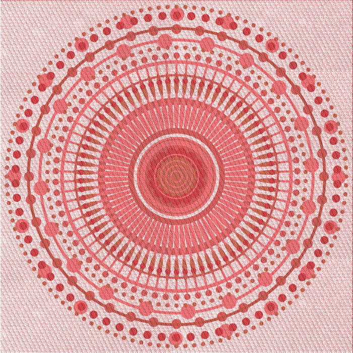 Round Machine Washable Transitional Orange Rug, wshpat1930rd