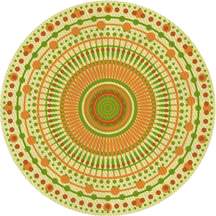 Square Machine Washable Transitional Caramel Brown Rug in a Living Room, wshpat1930yw