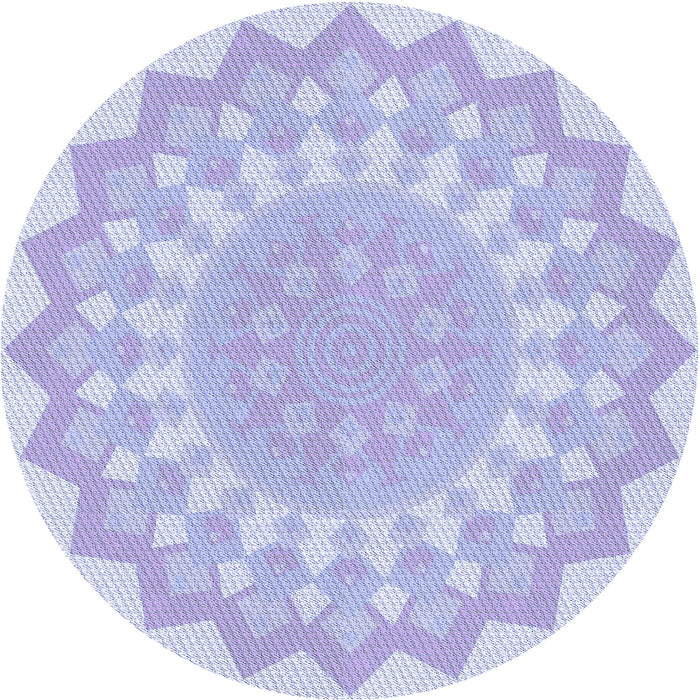 Square Patterned Blue Rug, pat1931blu