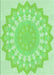 Patterned Green Rug, pat1931grn