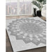 Machine Washable Transitional Gunmetal Gray Rug in a Family Room, wshpat1931gry