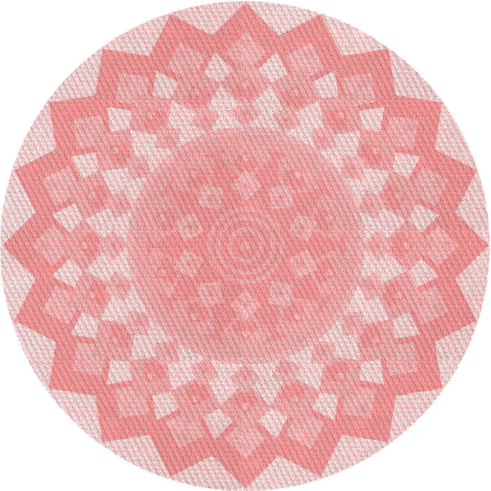 Square Machine Washable Transitional Pink Rug in a Living Room, wshpat1931rd