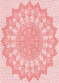 Machine Washable Transitional Pink Rug, wshpat1931rd