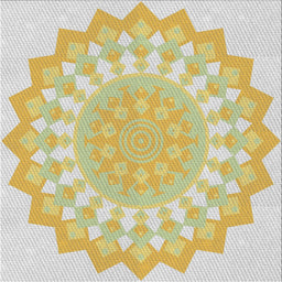 Square Patterned Copper Green Novelty Rug, pat1931