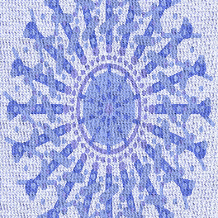 Patterned Sky Blue Rug, pat1932blu