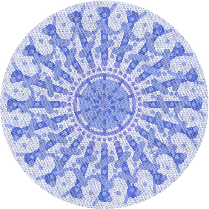 Square Machine Washable Transitional Sky Blue Rug in a Living Room, wshpat1932blu