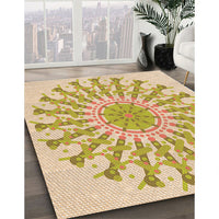 Patterned Khaki Gold Rug, pat1932org