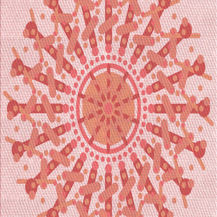 Patterned Pink Rug, pat1932rd